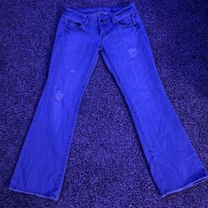 american eagle blue jeans size 2 short